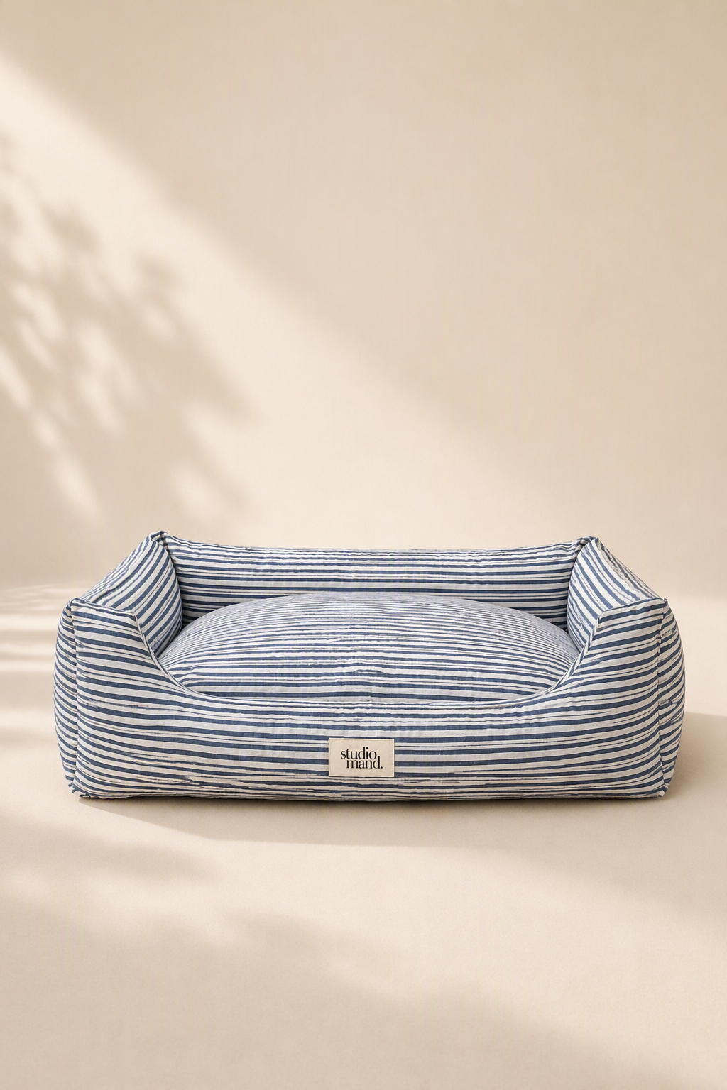 hondenmand blauw witte streep 
